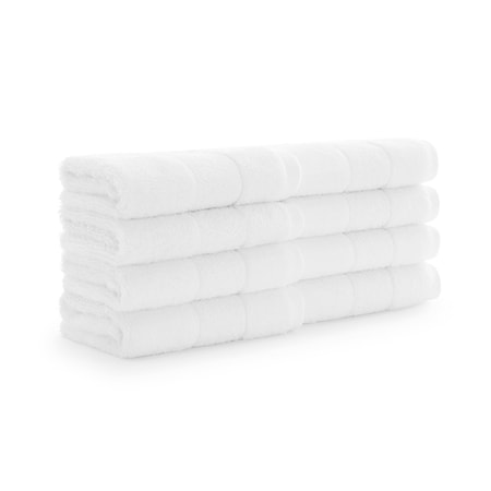 Monarch Brands Turkish Washcloths, 13in x 13in, Solid , White, 8PK PNP-WC-TS-1313-1-75-WHT